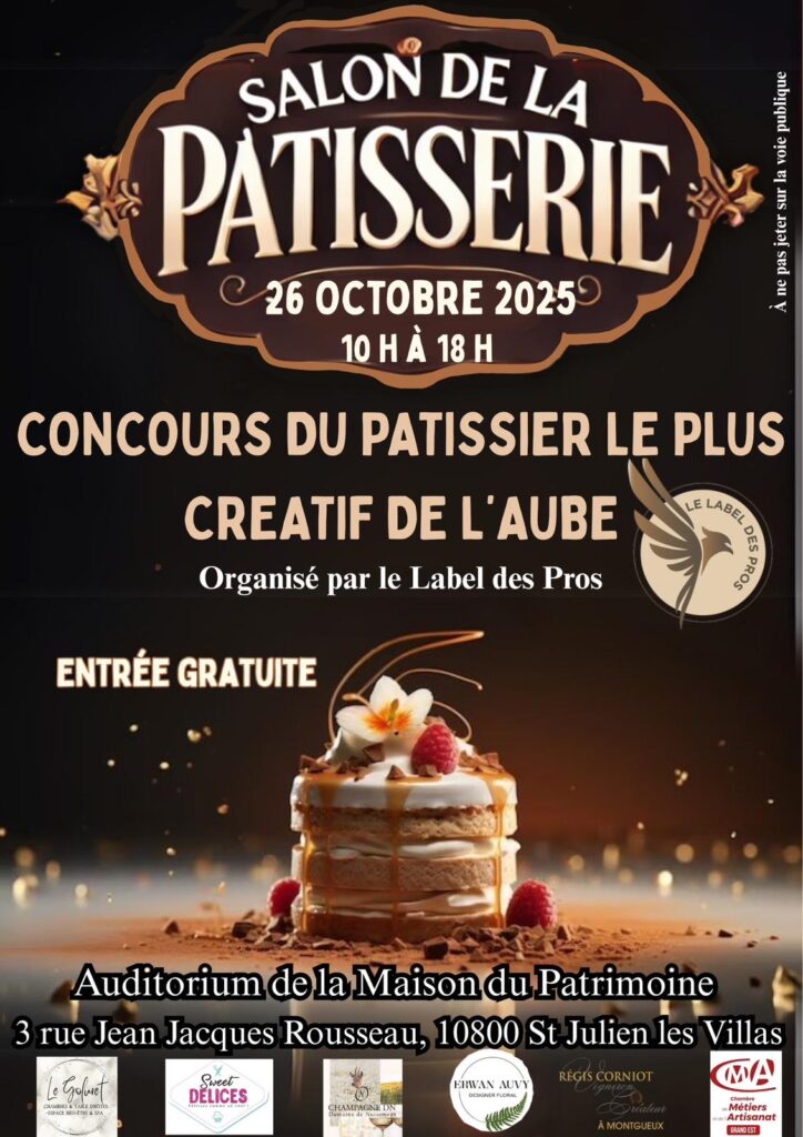 Affiche du Salon de la Pâtisserie organisé par Le Label des Pros